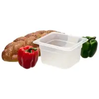 Cambro 64PP-190 - 1.6 qt Sixth-Size Translucent Food Pan (6 per Case) 