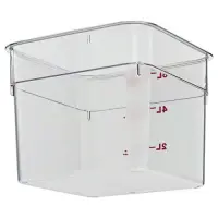 Cambro 6SFSCW-135 - 6 qt Polycarbonate Food Storage Container - Camwear CamSquare (6 per Case) 