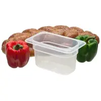 Cambro 94PP-190 - 0.9 qt Ninth-Size Translucent Food Pan (6 per Case) 