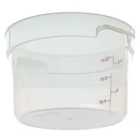 Cambro RFS12PP-190 - 12 qt Polypropylene Round Food Storage Container (6 per Case) 