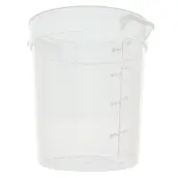 Cambro RFS4PP-190 - 4 qt Polypropylene Round Food Storage Container (12 per Case) 