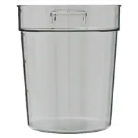 Cambro RFSCW4-135 - 4 qt Polycarbonate Food Storage Container - Camwear Round (12 per Case) 