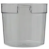 Cambro RFSCW6-135 - 6 qt Polycarbonate Food Storage Container - Camwear Round (12 per Case) 