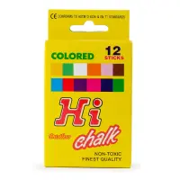 Universal 116CCS12 - Choice Assorted Colored Chalk - 12 Pieces / Box