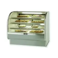 Leader CVK57 - 57" Curved Glass Refrigerated Bakery Display Case - Counter Height