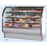 Leader CVK57-D - 57" Curved Glass Dry Bakery Display Case - Counter Height