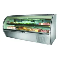 Leader NRCD96 - 96" Curved Glass Deli Display Case - Counter Height