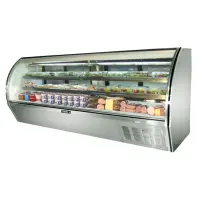 Leader NRHD118 - 118" Curved Glass Deli Display Case - High Volume