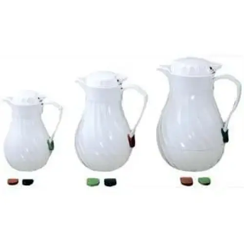 Update International F3022/40 - 10" x 8" x 5.75" - White Swirl Coffee Server