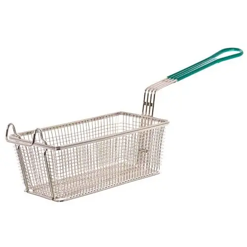 Update International FB-115PH - 4.13" x 5.38" x 22.2" - Nickel Plated - Rectangular - Wire Fry Basket