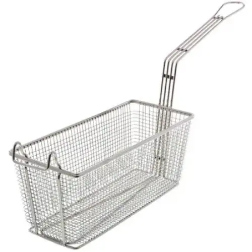 Update International FB-135 - 5.75" x 5.63" x 25.38" - Nickel Plated - Rectangular - Wire Fry Basket