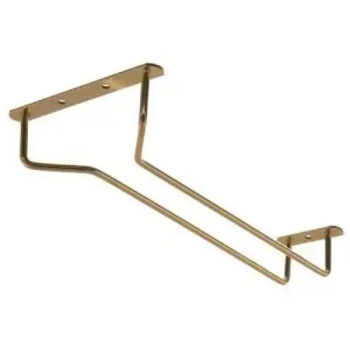 Update International GHB-10 - 1.5" x 4.5" x 10.25" - Brass Plated - Glass Hanger