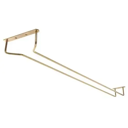 Update International GHB-24 - 1.25" x 4.5" x 24" - Brass Plated - Glass Hanger