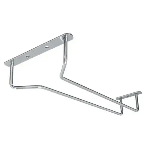 Update International GHC-10 - 1.25" x 4.5" x 10" - Chrome Plated - Glass Hanger