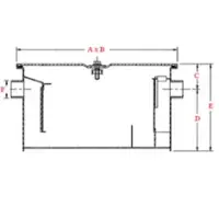 Universal LJ-200 - Grease Interceptor Trap 200 lbs. / 100 GPM 