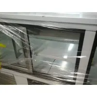 Leader HDL118M - 118" Refrigerated Raw Meat Display Case - Double Duty