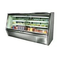 Leader HDL96F - 96" Refrigerated Double Duty Fish Display Case