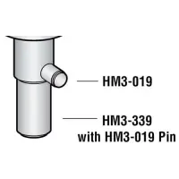 Hobart - HM3-339 - Planetary Agitator Shaft Assembly (includes HM3-019 Pin) Planetary and Attachment Hub Unit for Model D300/Parts for Hobart Mixers