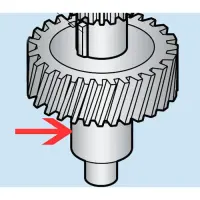 Hobart - HM2-128 - Worm Wheel Shaft Parts for Hobart A120 and A200 Mixers