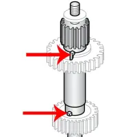 Hobart - HM2-297 - Transmission Shaft Gear Key Transmission Gear Unit - Models A120 and A200/Parts for Hobart Mixers