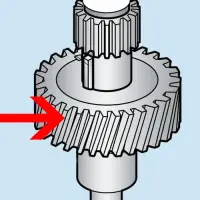 Hobart - HM2-513 - Bronze Worm Wheel Gear and Brushing (60HZ) Transmission Gear Unit - Models A120 and A200/Parts for Hobart Mixers