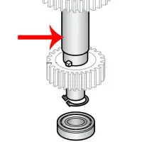 Hobart - HM2-697 - Lower Spacer (1-1/2") for Hobart A120 and A200 Mixers