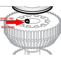 Hobart - HM2-702 - Key (Middle) Parts for Hobart Mixers - A120/A200