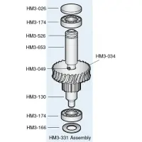 Hobart - HM3-026 - Pusher Bearing Transmission Unit for Model D300/Parts for Hobart Mixers