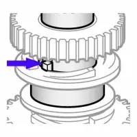 Hobart - HM3-055 - Middle Planetary Shaft Key Transmission Unit for Model D300/Parts for Hobart Mixers