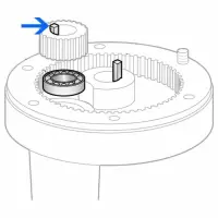 Hobart - HM3-142 - Agitator Shaft Pinion Key Planetary and Attachment Hub Unit for Model D300/Parts for Hobart Mixers