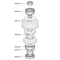 Hobart - HM3-187 - Planetary Shaft and Brushing Assembly/Transmission Unit Model D300/Parts for Hobart Mixer