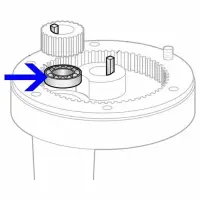 Hobart - HM3-206 - Top Agitator Shaft Bearing Planetary and Attachment Hub Unit for Model D300/Parts for Hobart Mixers