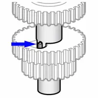 Hobart - HM3-260 - Lower Transmission Shaft Key/Transmission Unit Model D300/Parts for Hobart Mixer