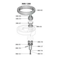 Hobart - HM3-339 - Planetary Agitator Shaft Assembly (includes HM3-019 Pin) Planetary and Attachment Hub Unit for Model D300/Parts for Hobart Mixers