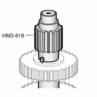 Hobart - HM3-818 - Transmission Shaft/Transmission Unit Model D300/Parts for Hobart Mixer/Mixers