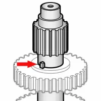 Hobart - HM3-830 - Upper Transmission Shaft Key/Transmission Unit Model D300/Parts for Hobart Mixer