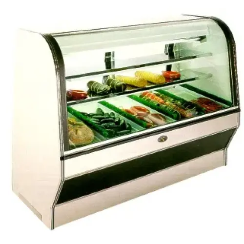 Marc HS-4S/C - 50"Deli Case – Curved Glass – Double Duty