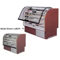 Marc LUBCR-48 - 49" Refrigerated Bakery Display Case - Self-Service - Curved Glass - High Volume