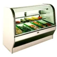 Marc HS-8S/C - 96"Deli Case – Curved Glass – Double Duty