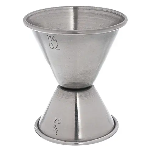 Update International JI-2 - 2.5" x 2.13" x 2.13" - Stainless Steel - Dual Sided Jigger