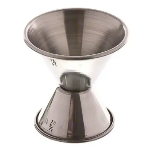 Update International JI-3 - 2.31" x 2.38" x 2.38" - Stainless Steel - Dual Sided Jigger