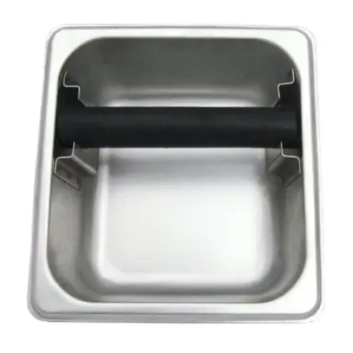 Update International KB-166 - 6" x 7" x 6.5" - Stainless Steel - Espresso Knock Box