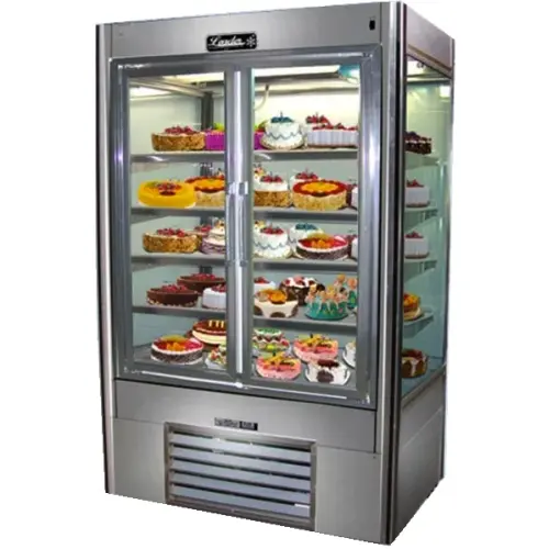 Leader LS72DS - 72" Sliding Glass Door Refrigerator - Four View 