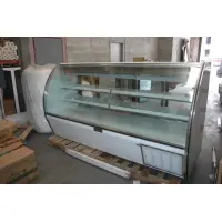 Leader NRHD96SC - 96" Curved Glass Deli Display Case - High Volume