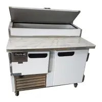 Leader PT48-M - 48" Pizza Prep Table - Marble Top