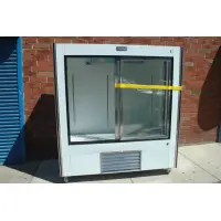 Leader LS72 - Two Door 72" Sliding Glass Door Reach In Refrigerator