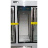 Leader LS96 - Four Door 96" Sliding Glass Door Reach In Refrigerator