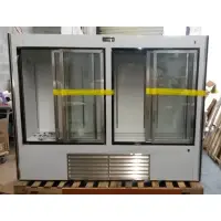 Leader LS96 - Four Door 96" Sliding Glass Door Reach In Refrigerator