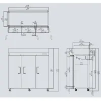 Atosa MBF8003 - 78" Reach In Freezer - 3 Doors - Top Mount