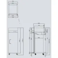 Atosa MBF8004 - 29" Reach In Refrigerator - 1 Door - Top Mount